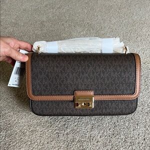 Michael Kors Tribeca large Signature logo shoulder bag